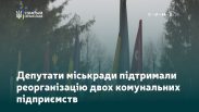 Депутати міськради підтримали реорганізацію двох комунальних підприємств Депутати міськради підтримали реорганізацію двох комунальних підприємств